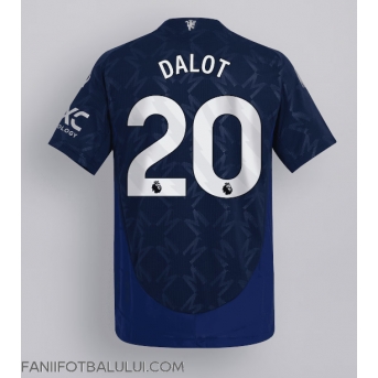 Manchester United Diogo Dalot #20 Tricou Fotbal Replică 2024-25 Barbati Deplasare